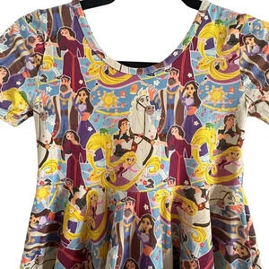 Wild Rich Kids Twirl Dress Girls Size 11/12 Tangled Disney Rupunzel print